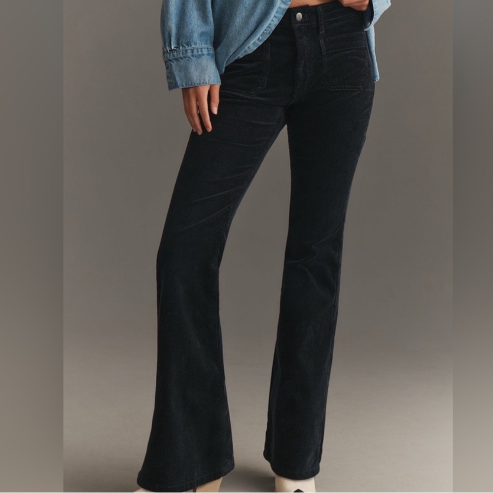 Pilcro The Icon Corduroy Flare Jeans by Pilcro-Mid-Rise Edition